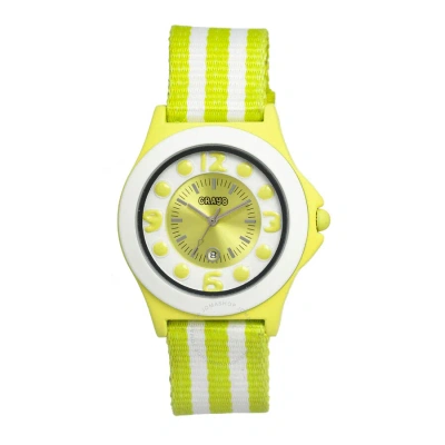 Crayo Carnival Quartz Lime And White Dial Ladies Watch Cr0706 In Green