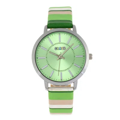 Crayo Swing Quartz Unisex Watch Cracr5702 In Green
