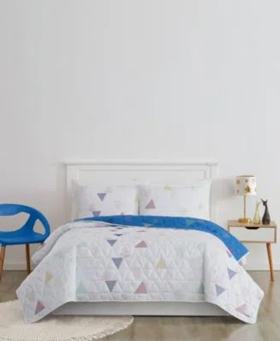 Crayola Triangle Embroidered Quilt Set In Multi