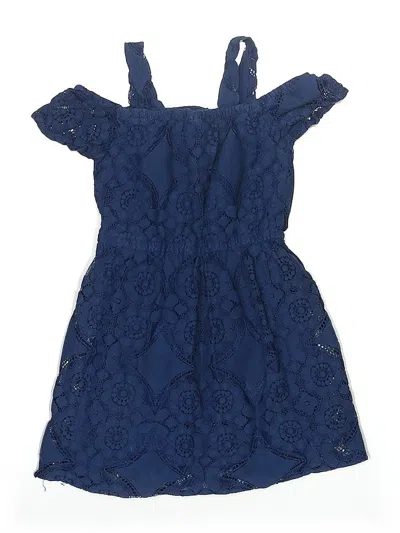 Pre-owned Crazy 8 Kids' Dress In Blue