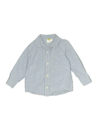 Pre-owned Crazy 8 Kids' Long Sleeve Button Down Shirt In Blue