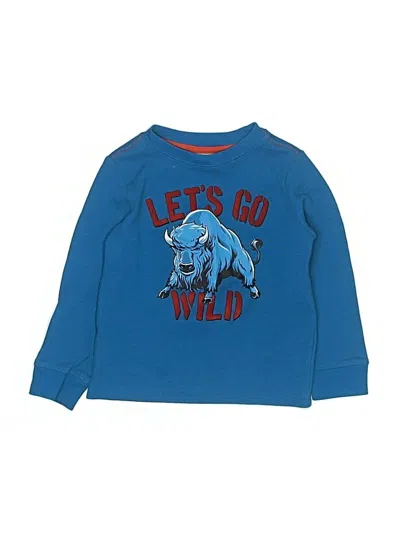 Pre-owned Crazy 8 Kids' Long Sleeve T-shirt In Blue