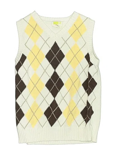Pre-owned Crazy 8 Kids' Sweater Vest In Yellow