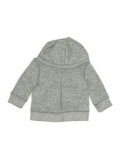 Pre-owned Crazy 8 Babies' Zip Up Hoodie In Gray