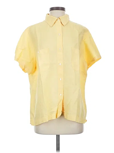 Pre-owned Crazy Horse Short Sleeve Blouse In Yellow