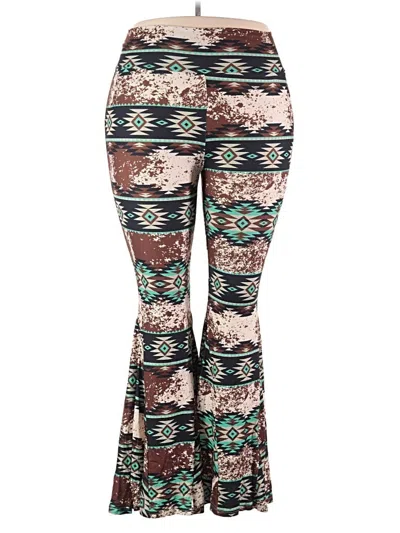 Pre-owned Crazy Train Active Pants In Brown