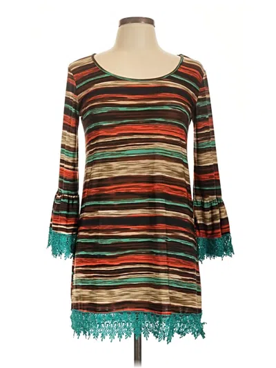 Pre-owned Crazy Train Casual Dress In Teal