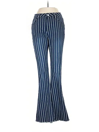 Pre-owned Crazy Train Jeggings In Blue