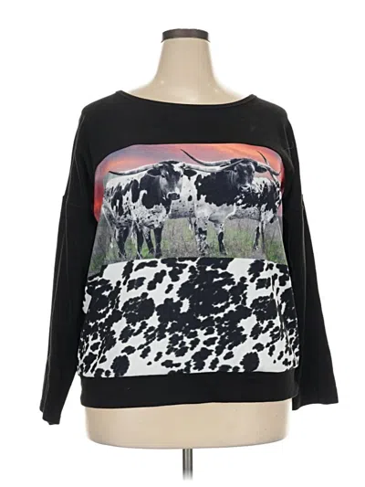 Pre-owned Crazy Train Pullover Sweater In Black