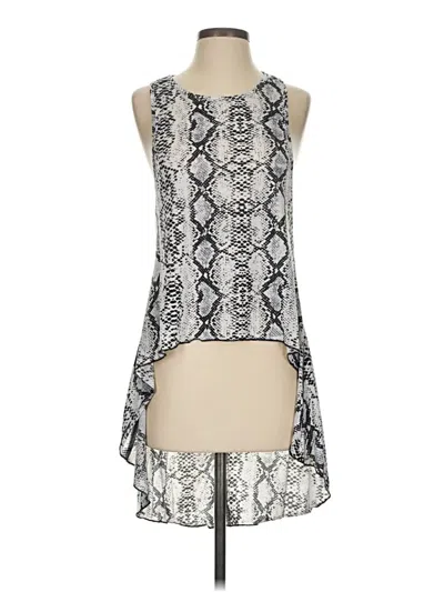 Pre-owned Crazy Train Sleeveless Blouse In Silver