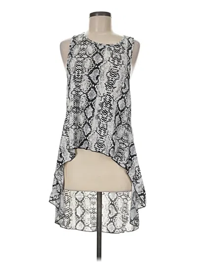 Pre-owned Crazy Train Sleeveless Blouse In Silver