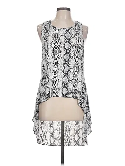Pre-owned Crazy Train Sleeveless Blouse In Silver