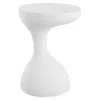 Cream Terrazzo Boracay 19.75" Modern Minimalist Indoor/outdoor Resin Drink Table,