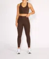 Cream Yoga Jenn 7/8 Legging In Chocolate
