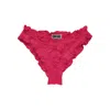 Crease Women's Pink / Purple Silk Scalloped Briefs - Fuchsia In Pink/purple