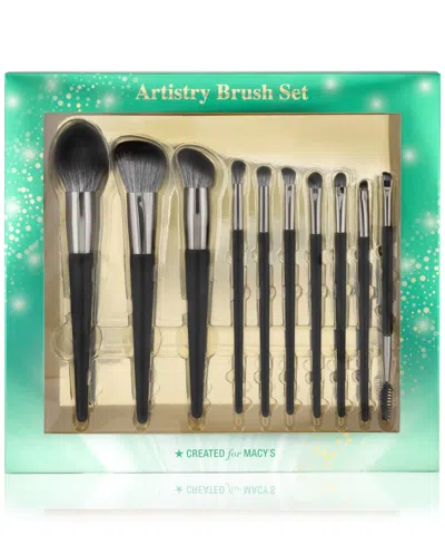 Created For Macy's 10-pc. Artistry Brush Set,  In White