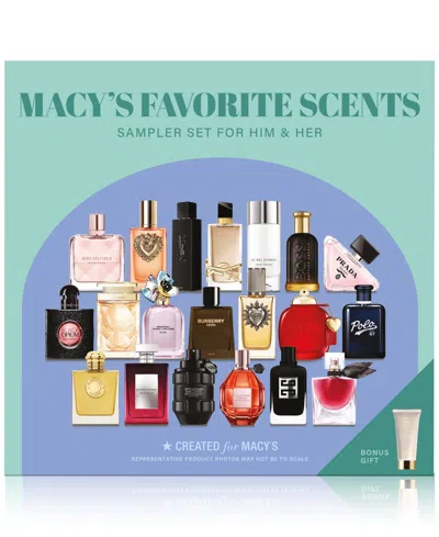Created For Macy's 21-pc. Macy's Favorite Scents Sampler Set For Him & Her, Exclusively At Macy's In White
