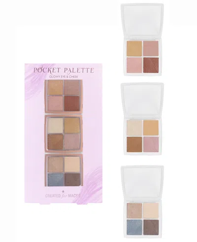 Created For Macy's 3-piece Pocket Palettes Set In Transparent