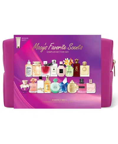 Created For Macy's Macy's 18-pc. Favorite Scents Sampler Set For Her Eau De Parfum Fragrance Kit In Transparent