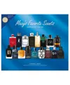 Created For Macy's Macy's 18-pc. Favorite Scents Sampler Set For Him Eau De Parfum Fragrance Kit In Transparent