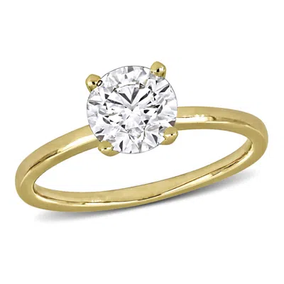 Created Forever 1 1/2ct Tw Lab Grown Diamond Solitaire Engagement Ring In 14k Yellow Gold In ["yellow"]