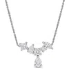 Created Forever 1 1/3ct Tw Multi-shape Lab Grown Diamond Necklace In 14k White Gold In Metallic