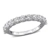 Created Forever 1 1/5ct Tw Diamond Anniversary Band In Sterling Silver In White