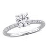 Created Forever 1 1/6ct Tw Lab-grown Diamond Solitaire Engagement Ring In 14k White Gold In White