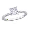 Created Forever 1 1/6ct Tdw Princess-cut Lab-created Diamond Engagement Ring In 14k White Gold In White