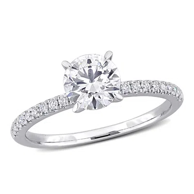 Created Forever 1 1/6ct Tw Lab-grown Diamond Solitaire Engagement Ring In 14k White Gold