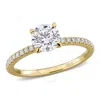 Created Forever 1 1/6ct Tw Lab-grown Diamond Solitaire Engagement Ring In 14k Yellow Gold In Yellow