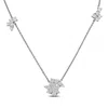 Created Forever 1 1/8ct Tw Lab Grown Diamond Necklace In 14k White Gold In Metallic