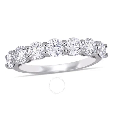 Created Forever 1 3/4 Ct Tw Lab Created Diamond Semi-eternity Anniversary Band In 14k White Gold