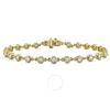 Created Forever 1 3/5ct Tw Lab-grown Diamond Tennis Bracelet In 10k Yellow Gold In Gold