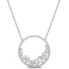 Created Forever 1 4/5ct Tw Lab Grown Diamond Circle In 14k White Gold In Metallic