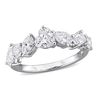 Created Forever 1 4/5ct Tw Multi-shape Lab-grown Diamond Ring In In 14k White Gold In Metallic