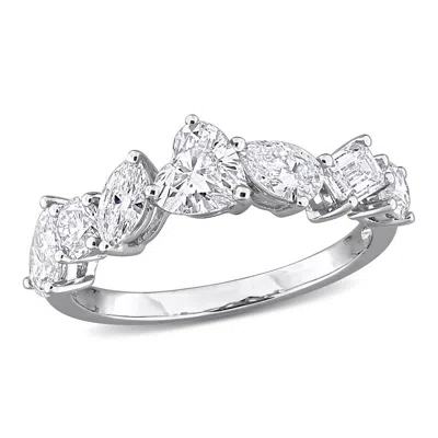 Created Forever 1 4/5ct Tw Multi-shape Lab-grown Diamond Ring In In 14k White Gold In ["white"]