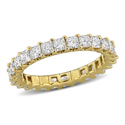 Created Forever 1 4/5ct Tw Princess-cut Lab Grown Diamond Eternity Ring In 14k Yellow Gold -size In ["yellow"]