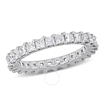 CREATED FOREVER CREATED FOREVER 1 7/8CT TW PRINCESS-CUT LAB-GROWN DIAMOND ETERNITY RING IN 14K WHITE GOLD