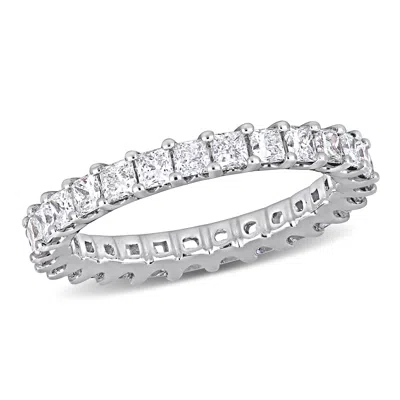 Created Forever 1 7/8ct Tw Princess-cut Lab-grown Diamond Eternity Ring In 14k White Gold In Silver