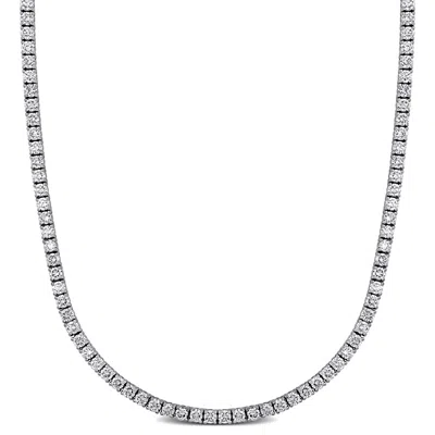 Created Forever 12 1/4ct Tw Lab-grown Diamond Tennis Necklace 14k White Gold-16 In
