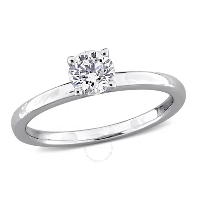 Created Forever 1/2ct Tw Lab-grown Diamond Solitaire Engagement Ring In 10k White Gold