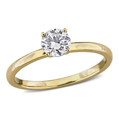Created Forever 1/2ct Tw Lab-grown Diamond Solitaire Engagement Ring In 14k Yellow Gold