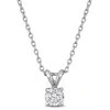 Created Forever 1/2ct Tw Lab-grown Diamond Solitaire Pendant With Chain In Platinum - 18 In (igi Cer In Yellow
