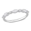 Created Forever 1/2ct Tw Marquise Lab-grown Diamond Ring In Platinum Plated Sterling Silver In Silver
