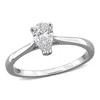 Created Forever Pear Lab Grown Diamond Solitaire Ring In Metallic