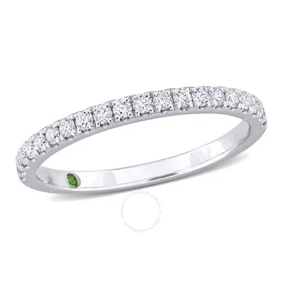 Created Forever 1/5ct Tw Lab-grown Diamond Semi-eternity Anniversary Ring In 14k White Gold