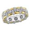 Created Forever 1/3ct Tw Lab-grown Diamond Eternity Ring In Two-tone Sterling Silver