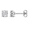 Created Forever 1/4 Ct Lab Grown Diamond Tw Fashion Post Earrings Silver In Silver