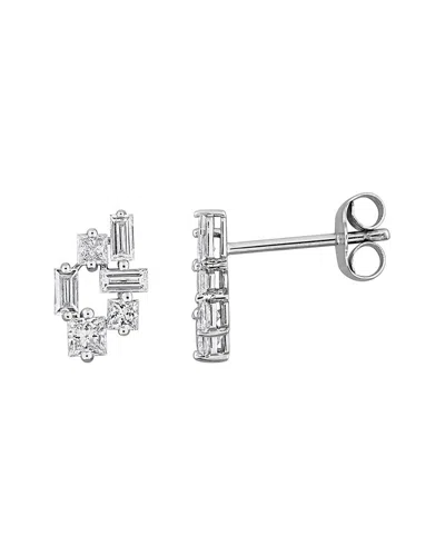 Created Forever 14k 0.18 Ct. Tw. Lab-grown Diamond Stud Earrings In Metallic